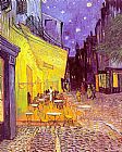 Cafe Canvas Paintings - Cafe Terrace at Night